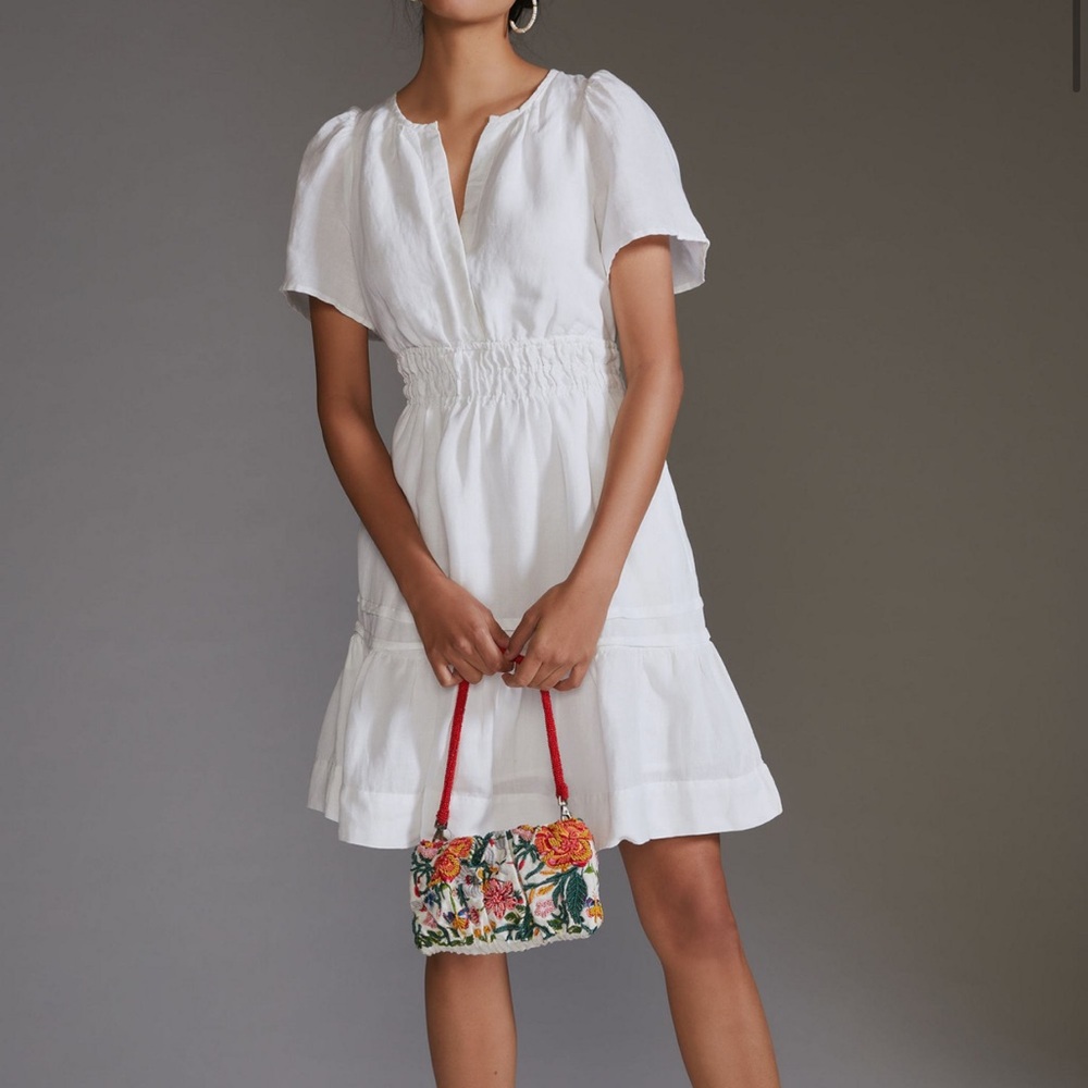 Anthropologie Somerset Linen/Cotton Dress